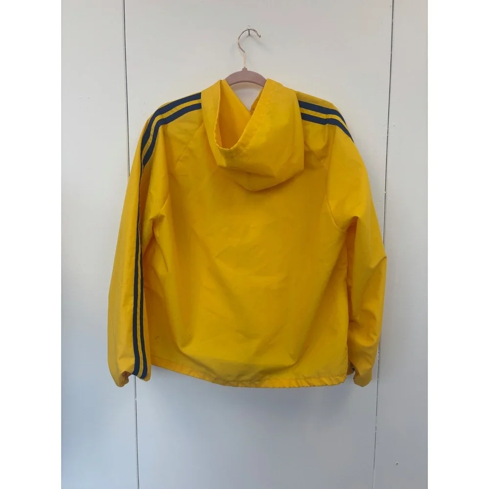 VINTAGE Walt Disney Productions Mickey Mouse Zip Front Hoodie Park Jacket Yellow